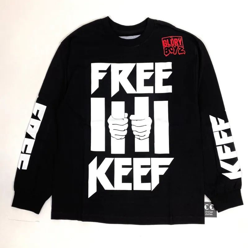 Black Been Trill Free Chief Keef Glory Boyz L/S Tee - Been Trill Black Been Trill Free Chief Keef Glory Boyz L/S Tee
