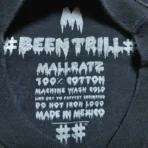 Black Been Trill Psychedelic Smiley Face Mallratz T-shirt Tag