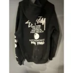 Black Been Trill x Vintage Stussy Hoodie Back