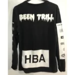 Black Hood By Air x Been Trill Long Sleeve Football Shirt Back