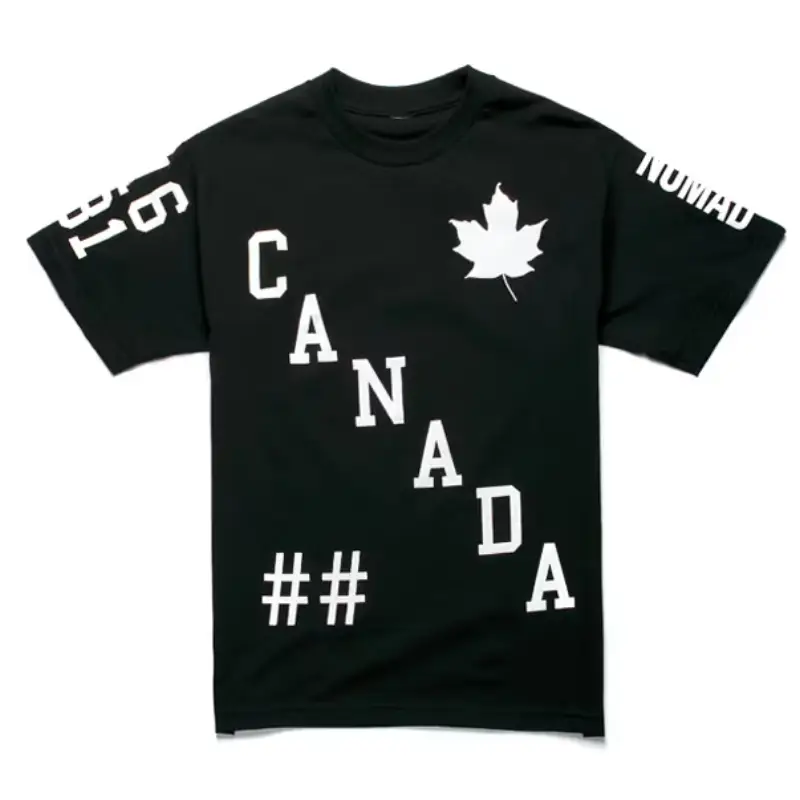 Black-White Nomad x Been Trill CANADA Short Sleeve T-shirt - Been Trill Black Nomad x Been Trill CANADA Short Sleeve T-shirt
