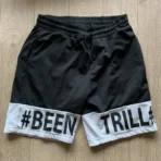 Black/White Been Trill OG Logo Mesh Shorts