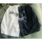 Black/White Been Trill Mesh Shorts