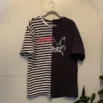 Black/White Been Trill Split Striped Tee