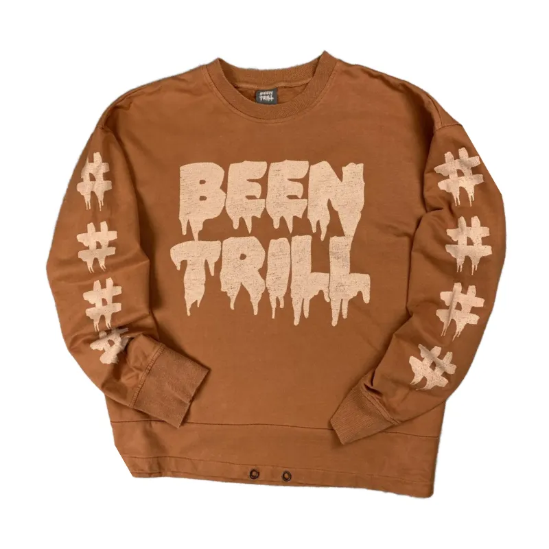 Brown Been Trill Logo Sweatshirt - Been Trill Brown Been Trill Logo Sweatshirt