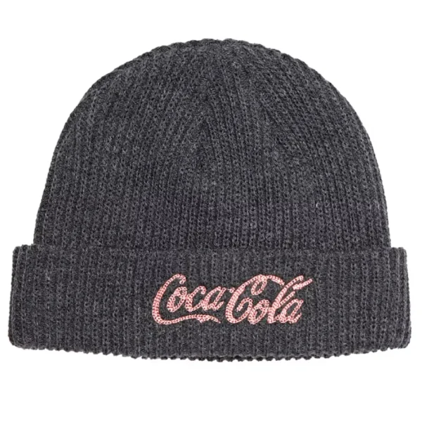 Dark Grey Been Trill Coca-Cola Knit Beanie