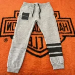 Grey Been Trill Striped Sweatpants