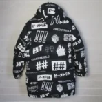 Men's Black Been Trill Generations Hashtag Down Puffer Jacket Back View