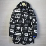 Men's Black Been Trill Generations Hashtag Down Puffer Jacket