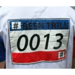 Men's White Been Trill Rugby T-Shirt Back Logo