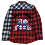 Multi Been Trill OG Reconstructed Logo Flannel Shirt Back