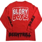 Red Been Trill Free Chief Keef Glory Boyz L/S Tee Back