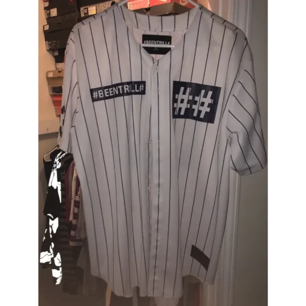 White Been Trill Baseball Jersey