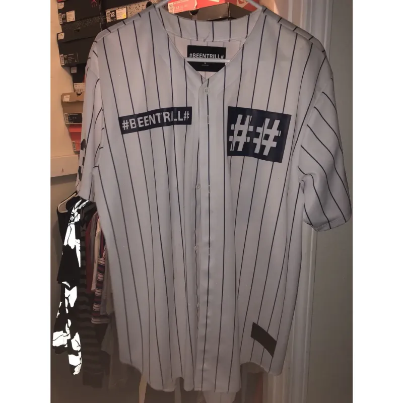 White Been Trill Baseball Jersey - Been Trill White Been Trill Baseball Jersey