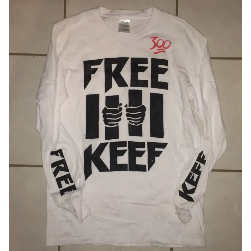 White Been Trill Free Chief Keef 300 L/S T-shirt - Been Trill White Been Trill Free Chief Keef 300 L/S T-shirt