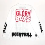 White Been Trill Free Chief Keef Glory Boyz L/S Tee Back