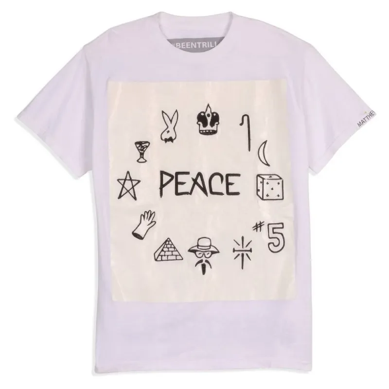 White Been Trill Grailed Staff Tee - Been Trill White Been Trill Peace Short Sleeve Tee