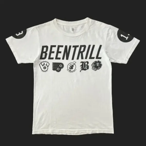 White Been Trill Logos Short Sleeve T-Shirt