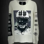 White Hood By Air x Been Trill Long Sleeve Football Shirt