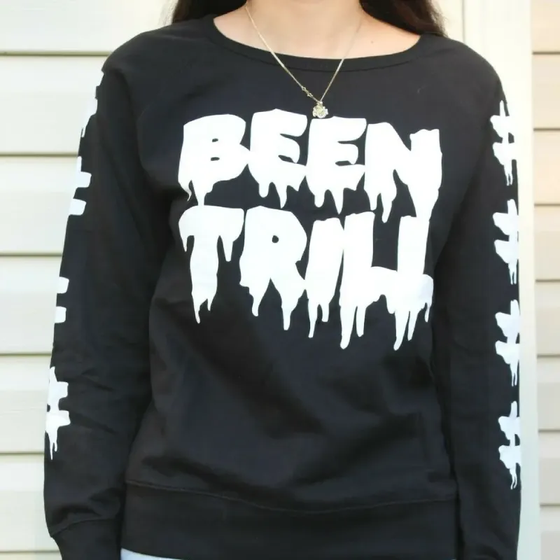 Women’s Black Been Trill Sweatshirt - Been Trill Women's Black Been Trill Logo Sweatshirt
